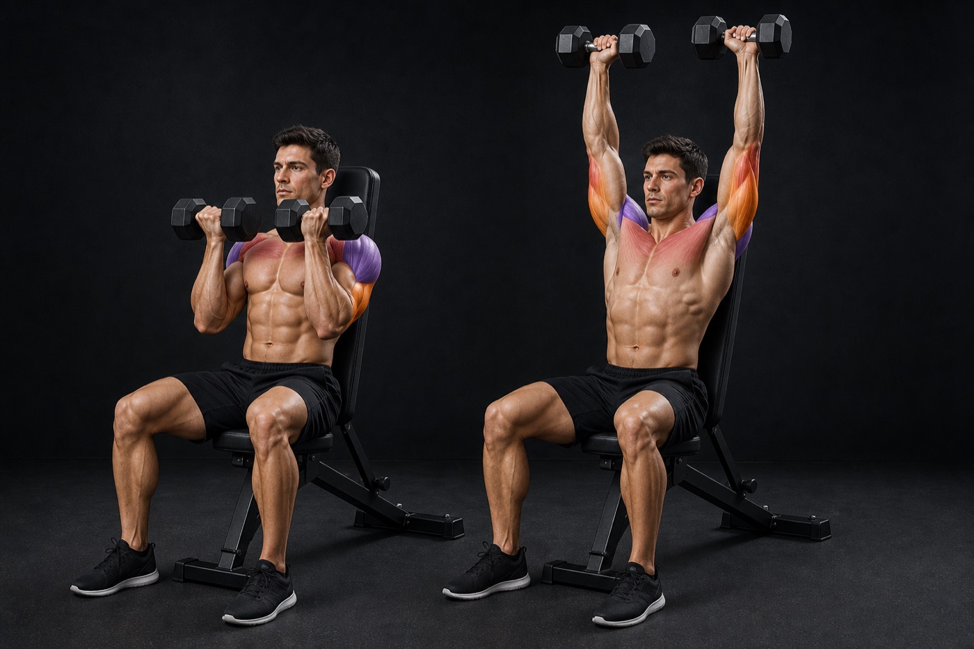 Arnold Press exercise render