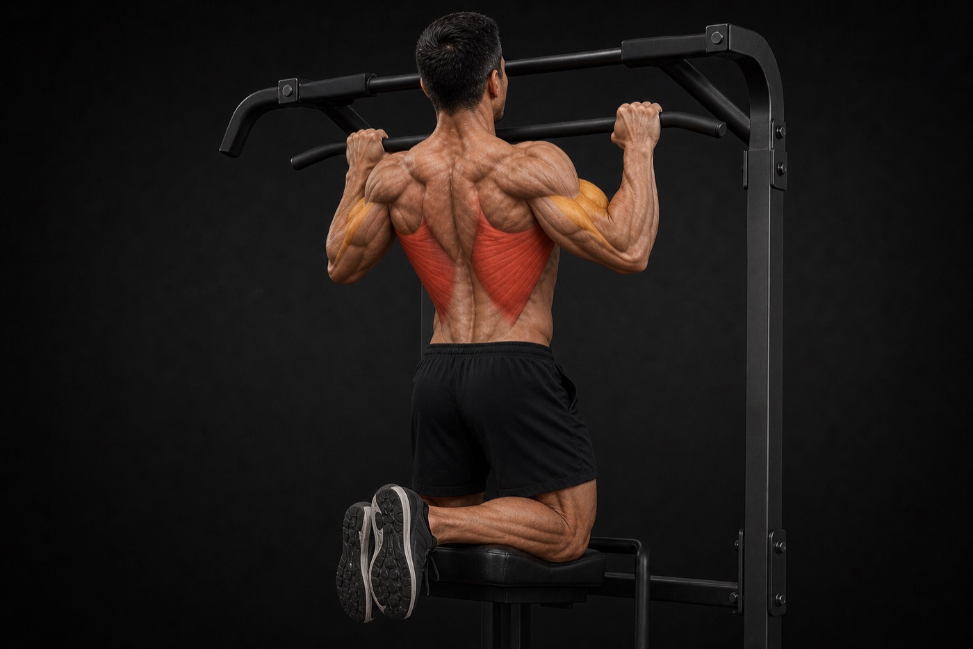 Assisted Pull-Up exercise render