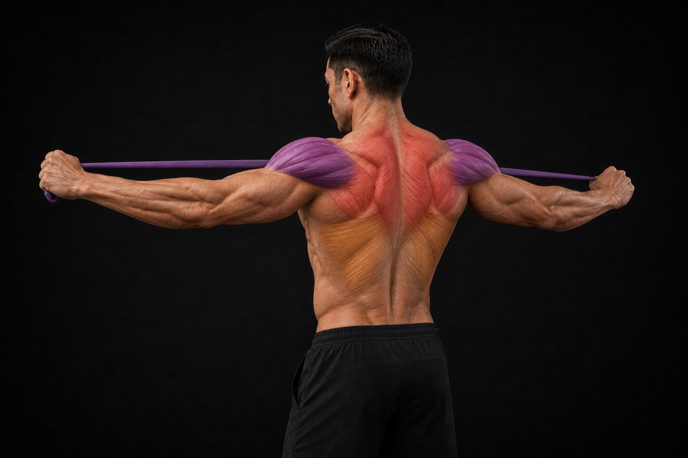 Band Pull-Apart exercise render