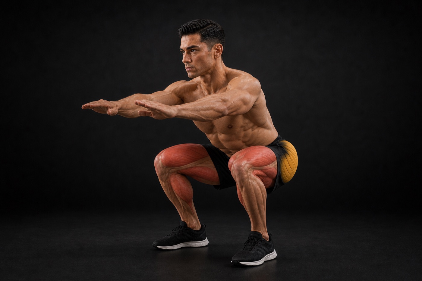 Bodyweight Squat exercise render