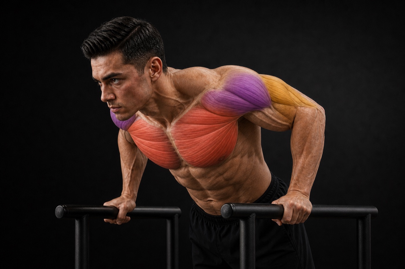 Chest Dip exercise render