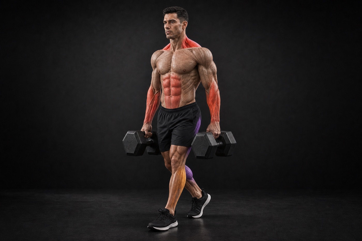 Farmer Carry exercise render