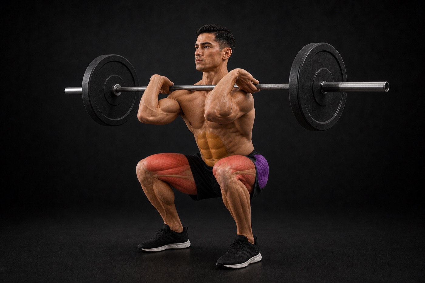 Front Squat exercise render