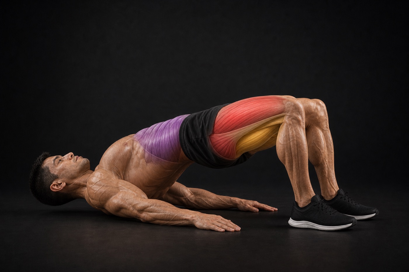 Glute Bridge exercise render