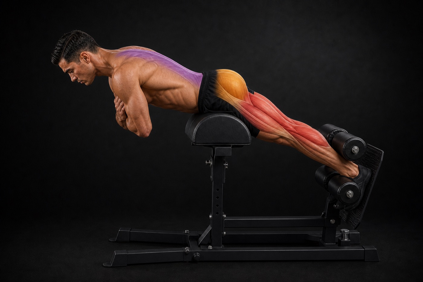 Glute-Ham Raise exercise render