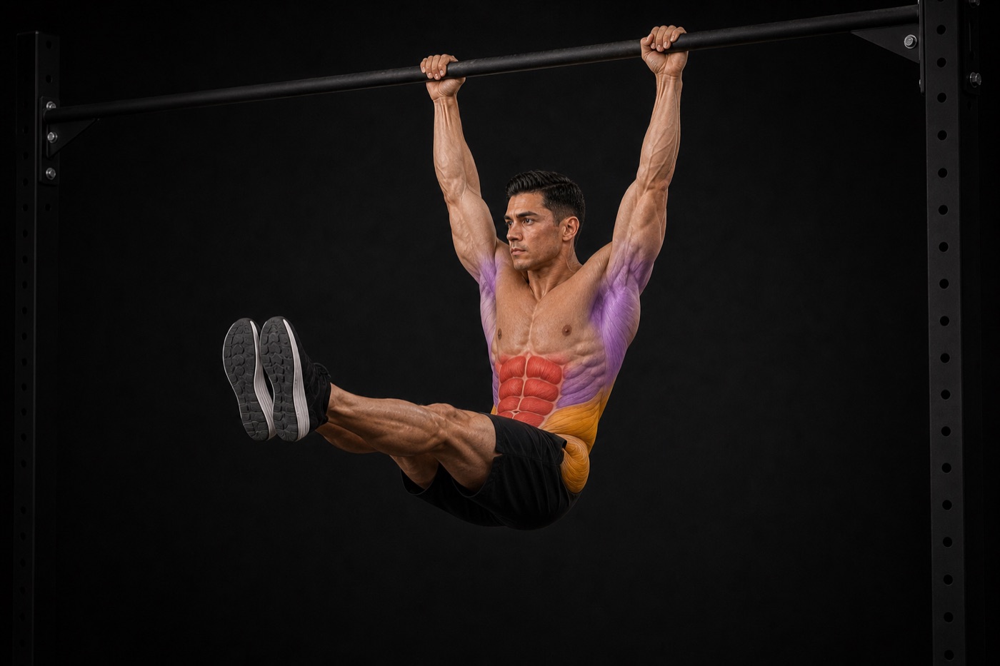 Hanging Leg Raise exercise render