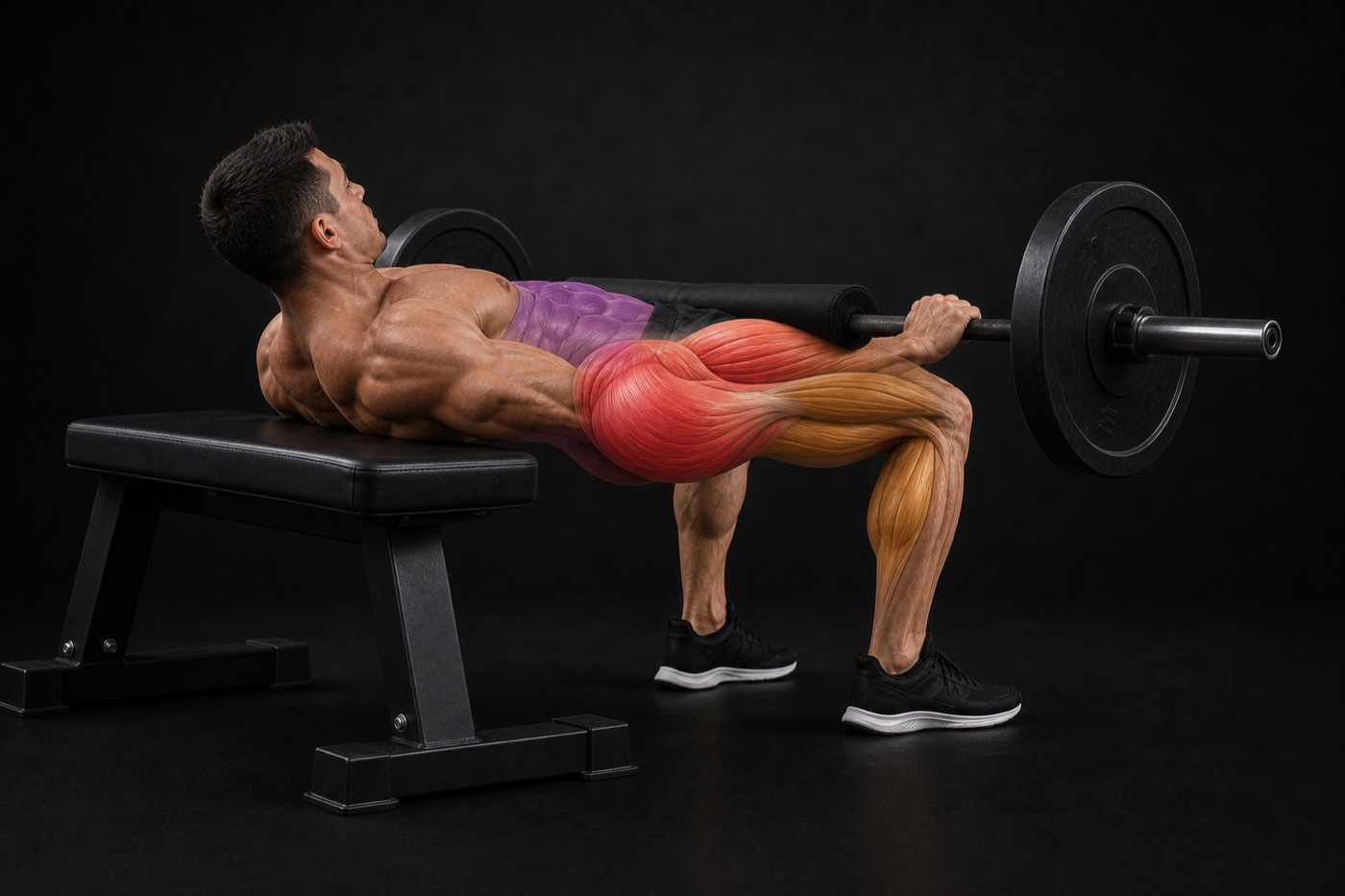 Hip Thrust exercise render