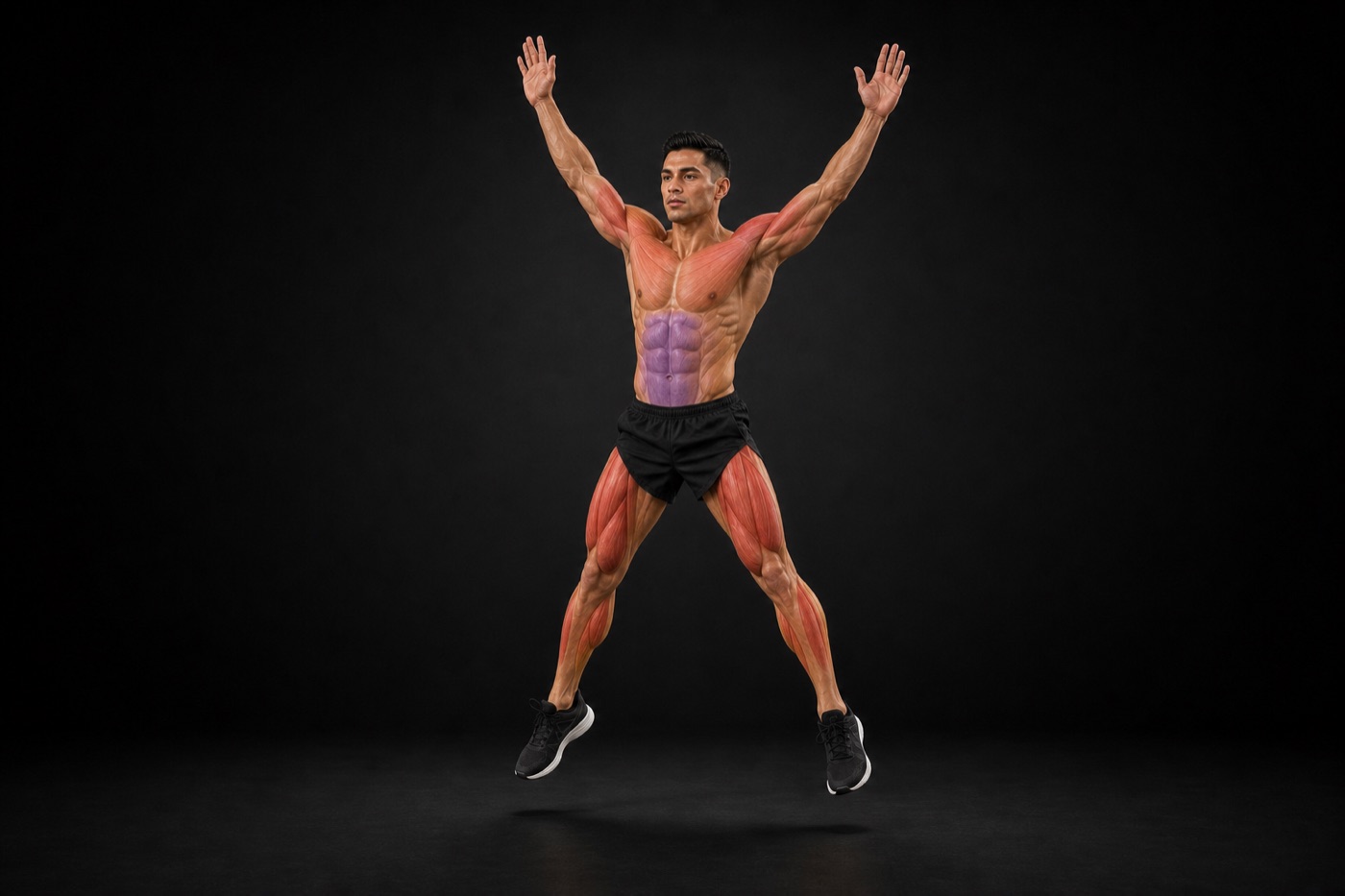 Jumping Jack exercise render