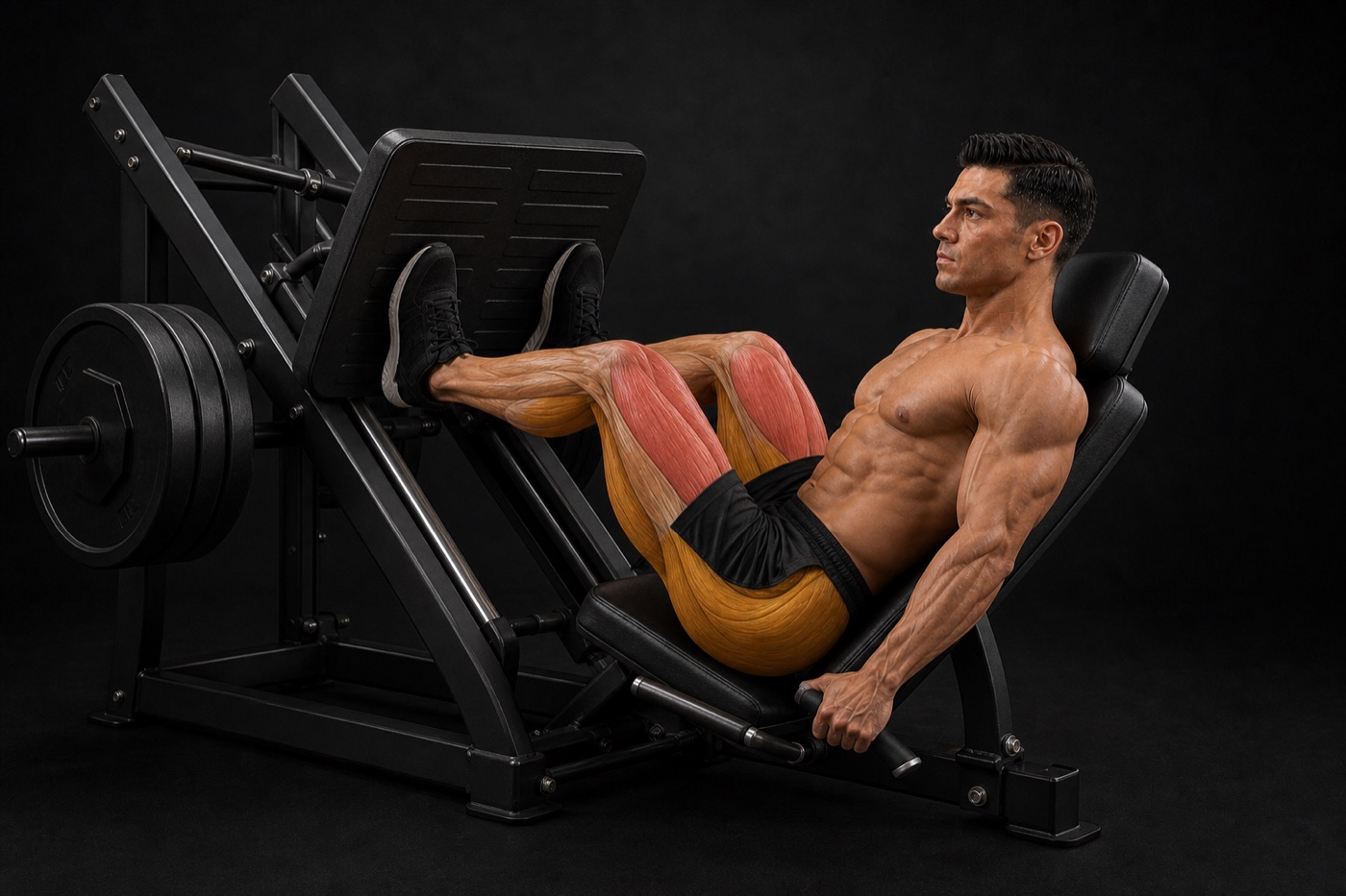 Leg Press exercise render