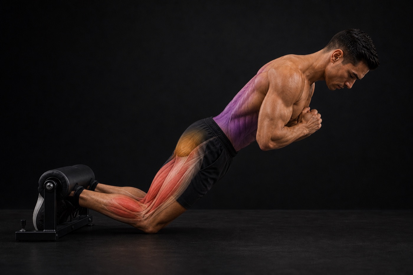 Nordic Hamstring Curl exercise render