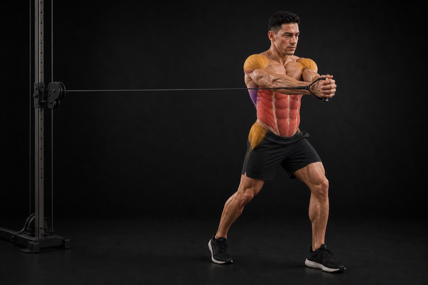 Pallof Press exercise render
