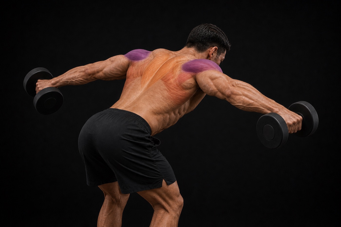 Rear Delt Fly exercise render