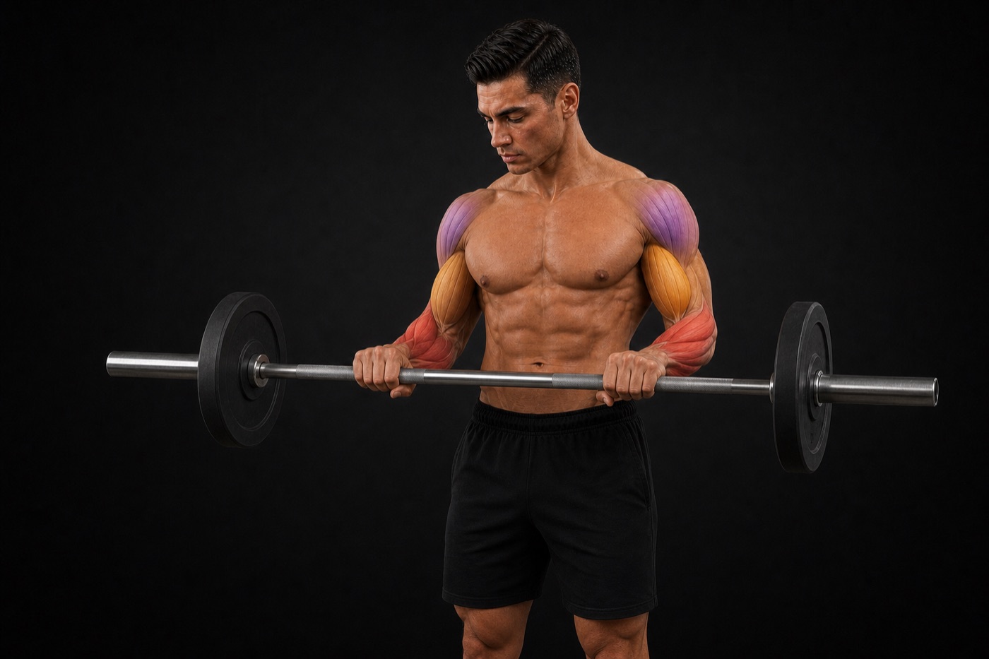 Reverse Curl exercise render