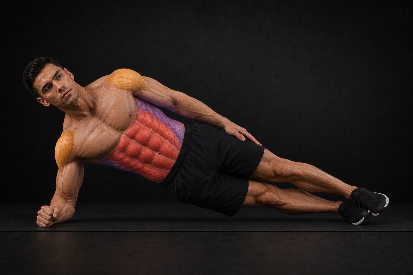 Side Plank exercise render