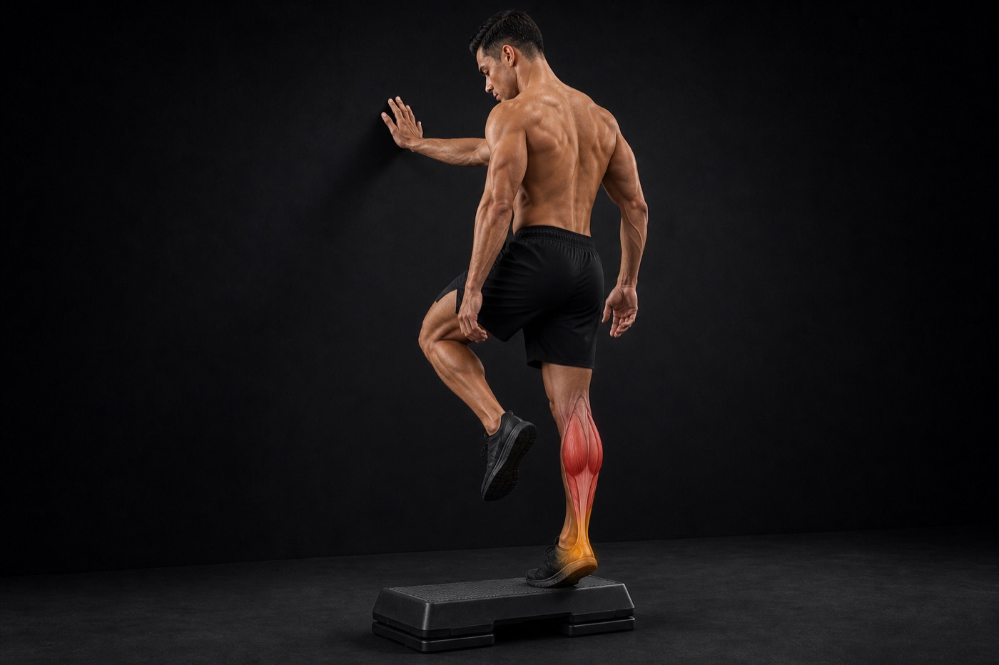 Single-Leg Calf Raise exercise render