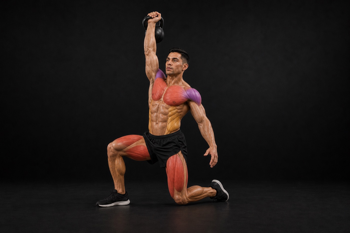 Turkish Get-Up exercise render